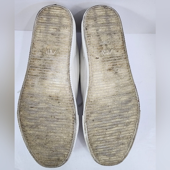 Zara Men's White Textured Lace Up Low Top Causal Sneakers Summer Shoes, sz 44 - Picture 12 of 12